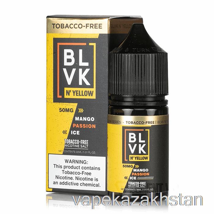 Vape Kazakhstan Mango Passion Ice - BLVK N' Yellow Salts - 30mL 35mg